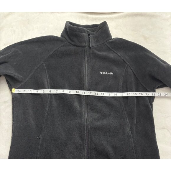 Columbia Womens Black Full-Zip Fleece JacketXL Lightweight Warm Sweater - Picture 9 of 12